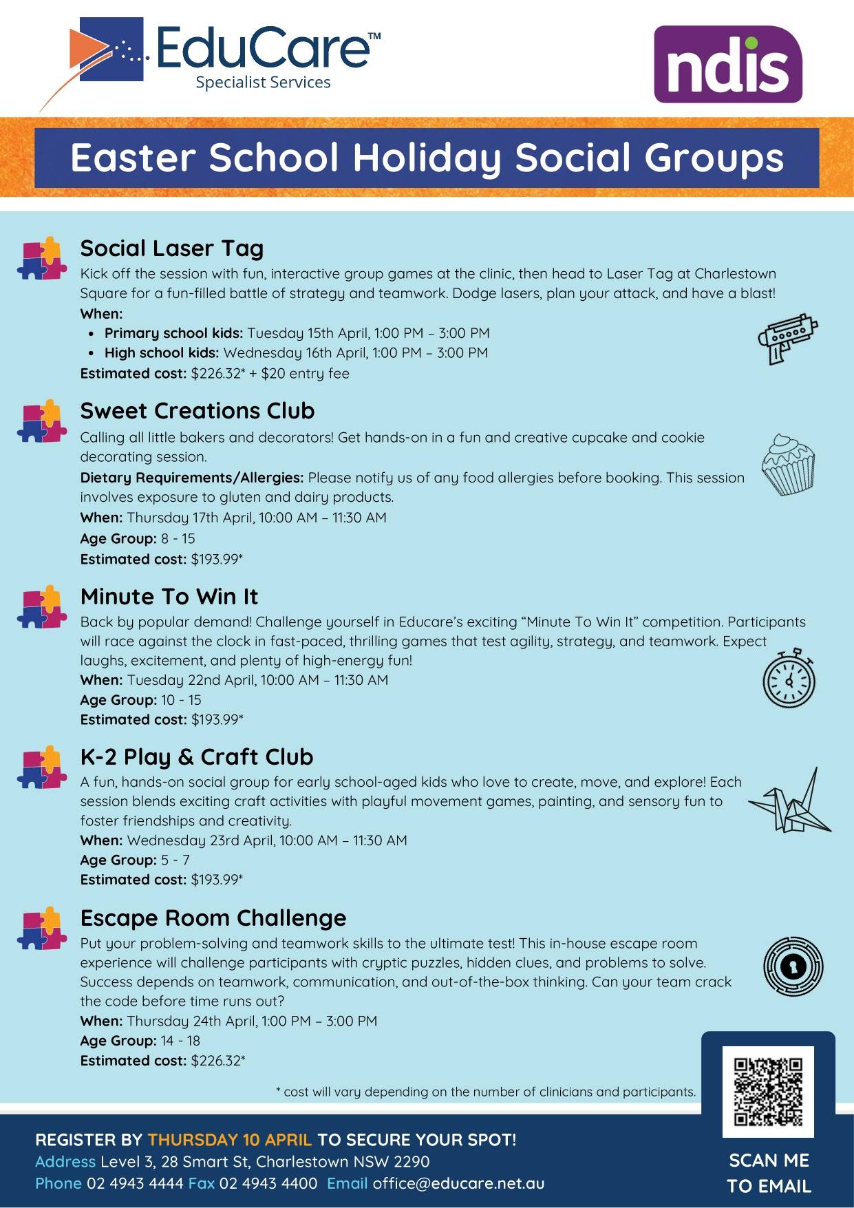 April 2025 School Holiday Program